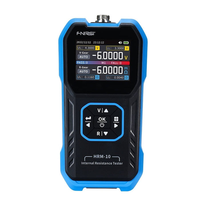 Tester de Rezistenta Interna pentru Baterii FNIRSI HRM-10 Display TFT Color Negru/Albastru