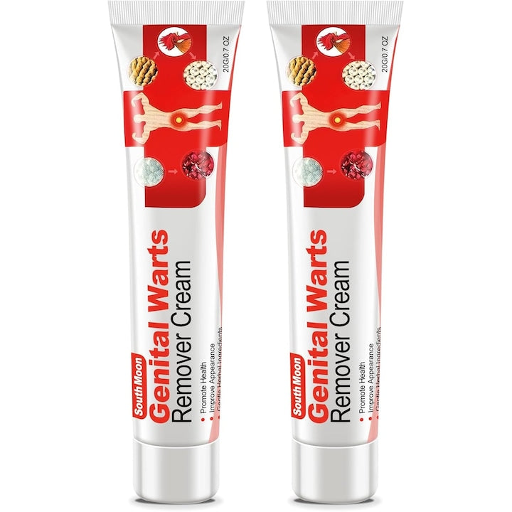 Set de 2 cutii: Crema South Moon pentru eliminarea verrucelor - Curatare profunda a pielii  imbunatatire a texturii si aspectului pielii