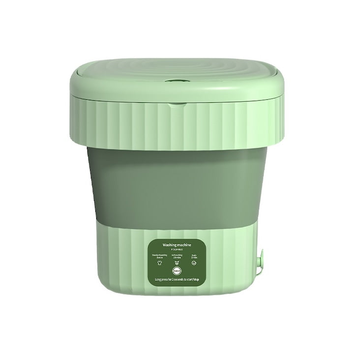 Masina de spalat portabila pliabila Lingo  capacitate 8 litri  3 programe de spalare  verde  36W