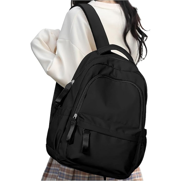 Ghiozdan scolar 44x28x15cm negru rezistent la apa si uzura  capacitate 18L