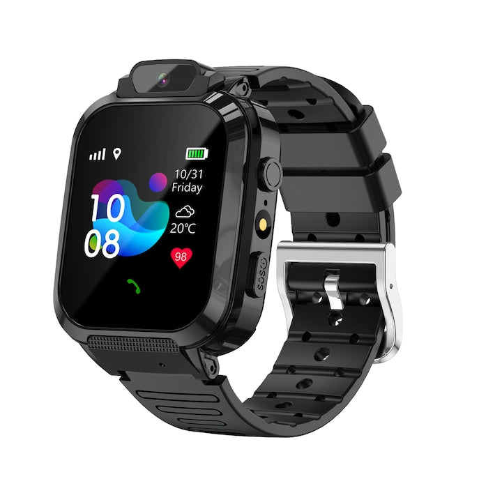 Fantasy - Kids Watch Two-way call Call protection blocking unknown calls SOS emergency button One-touch navigation Multi-person voice chat Waterproof Black