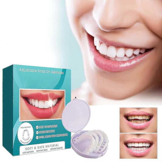 Set proteze dentare ajustabile cu fatete snap-on  3 perechi  alb