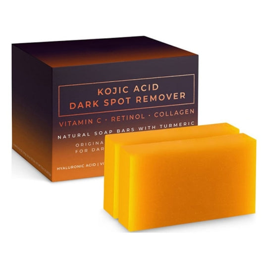 Set de 2 Sapun Activ Natural pentru indepartarea petelor intunecate – cu acid kojic  ulei de masline  vitamina C  retinol  colagen  turmeric  unt de shea 100g  Solid Unisex