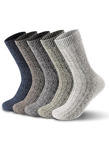 YSBER - Men's Socks Set of 5 pairs, cotton, warm and comfortable, size 38-44EU, Multicolor