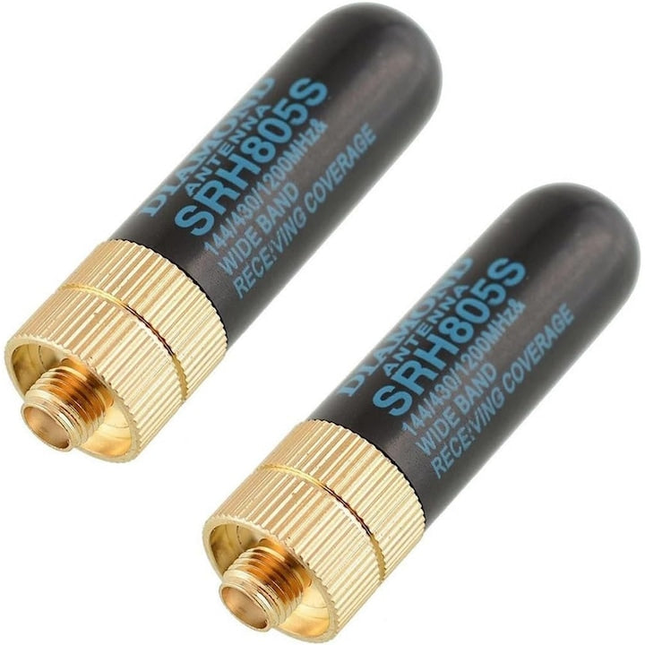 Set 2 antene portabile PsAyl 144/430MHz negru 5x1.96cm SMA-mama