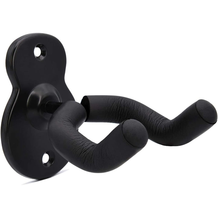 Suport de Perete Pentru Chitara  Protectie Din Burete  Ajustabil  Negru