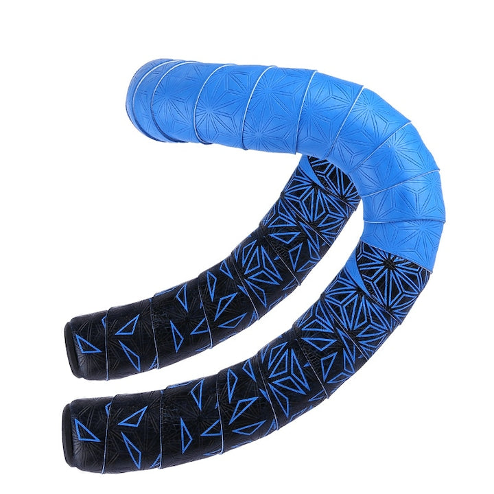 Set 2 benzi ghidon bicicleta Banda pentru ghidon  Cu 2 capace de ghidon  Antialunecare si rezistent la socuri  Usor de utilizat  2320×30 mm  Albastru negru