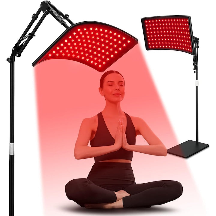 Lampa de terapie cu lumina rosie WALALLA  cu lungimi de unda de 660nm si 850nm  ajuta la calmarea muschilor si la intarzierea imbatranirii pielii; potrivita pentru fata si corp  promoveaza circulatia sangelui si imbunatateste metabolismul