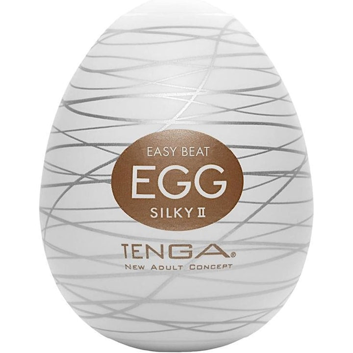 Masturbator Tenga Egg Silky II  PP / TPE  49 x 49 x 61 mm  Alb