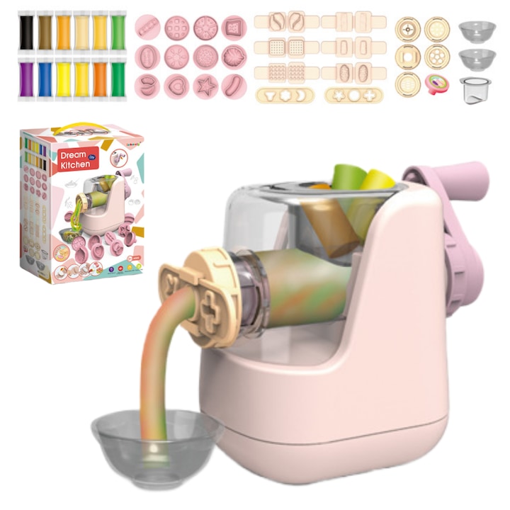 Set 42 de plastilina creativa  Fantasy  modele de bucatarie  include 12 cutii de pasta de modelare colorata  mai multe instrumente de modelare  varsta 3+  Pentru grup acasa  sali de clasa sau gradinite