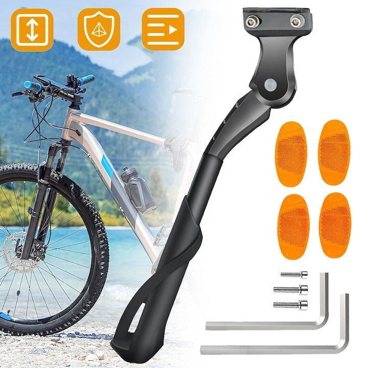Suport universal reglabil pentru bicicletă CHOOLY  negru  din aliaj de aluminiu  pentru roți 24-28 inci  stabil și antiderapant