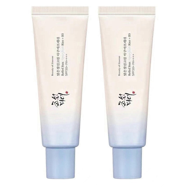 Protectie solara Relief Sun SPF50+ Rice B5  set 2 bucati  50ml  usor  rezistent la apa