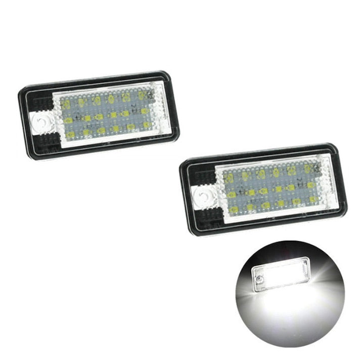 Set Lampi LED Numar cu Canbus (fara eroare bord) Audi A4 B6/B7  A6 C6  A3 8P  Q7 4L