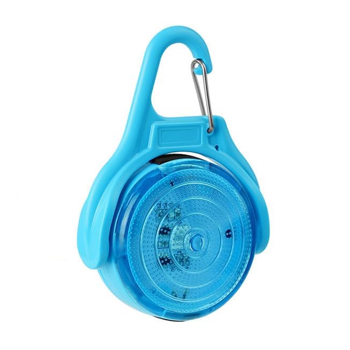 Lumina LED pentru zgarda  pentru pisici si caini  Incarcare USB  De asemenea potrivit pentru hiking  alergare  jogging  Albastru