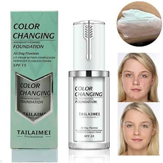 Fond de ten  Pentru Toate Tipurile de Ten  TLM  Color Changing  Green  40 ml
