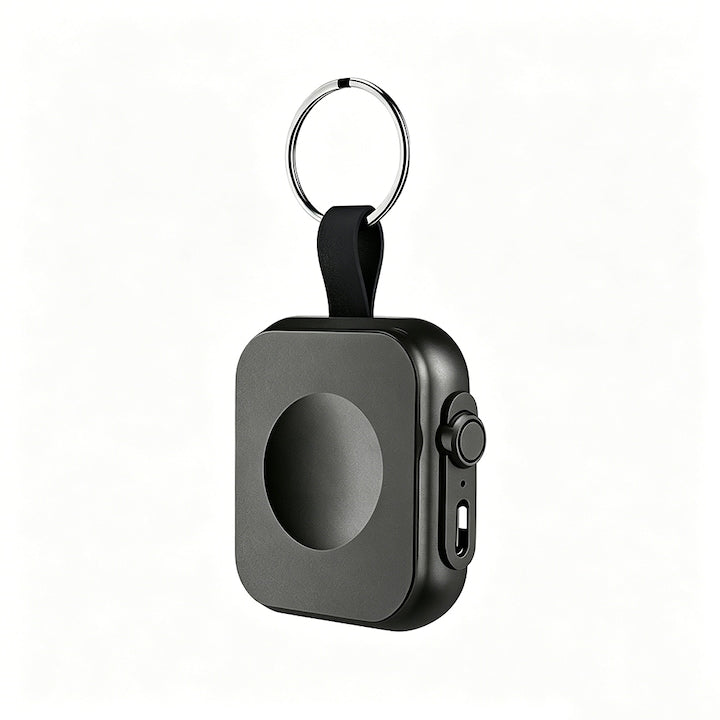 Compact Wireless Charger, Portable Wireless Charger for Apple Watch, Small Patch, Compatible - Series 7/6/SE/5/4/3/2/1, 2.5W, 1200mAh, MFi Certified, Black