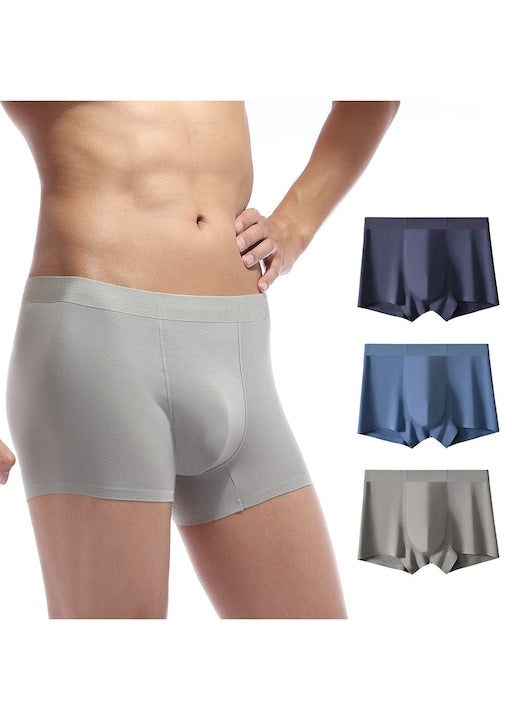 OEM - Set de 3 boxeri barbati din modal/elastan  Albastru royal 12 rate cu 0% dobândă