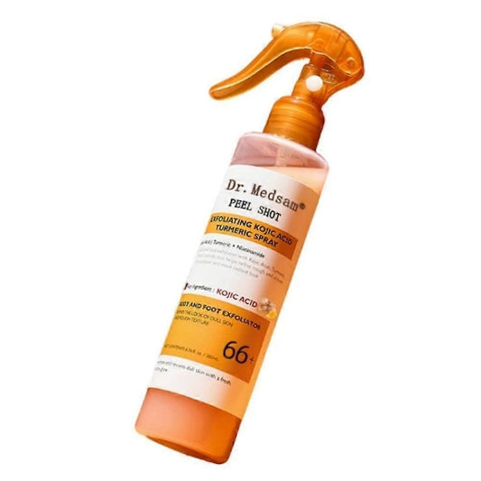 Spray exfoliant pentru fata Dr. Medsam PEEL SHOT GLOW  acid kojic si turmeric  200ml  pentru toate tipurile de piele