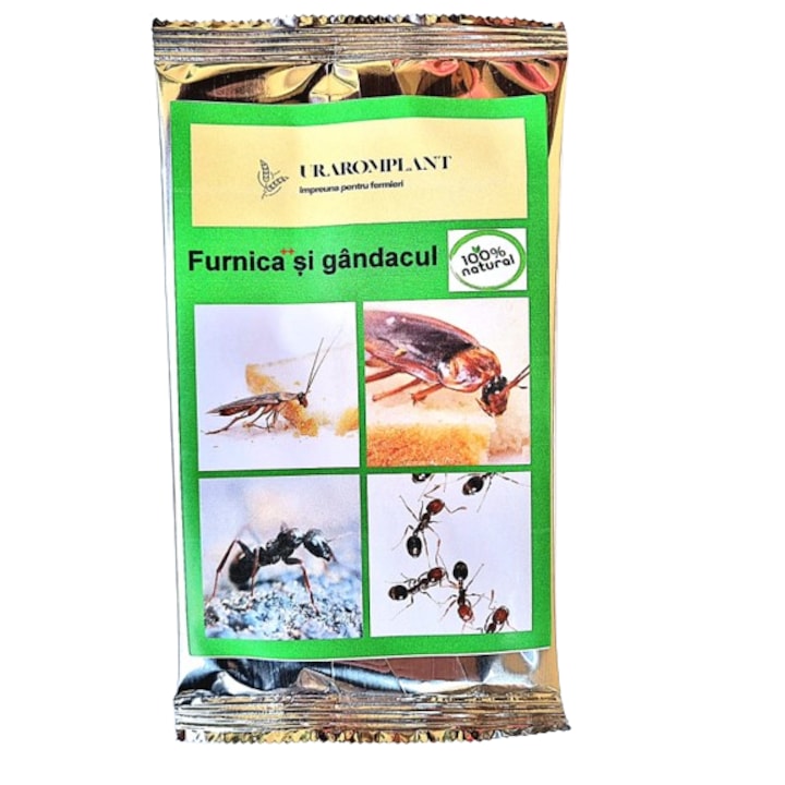 Solutie anti Gandaci si furnici  natural  repelent  organic 100%  Furnica++ si gandacul 51 g