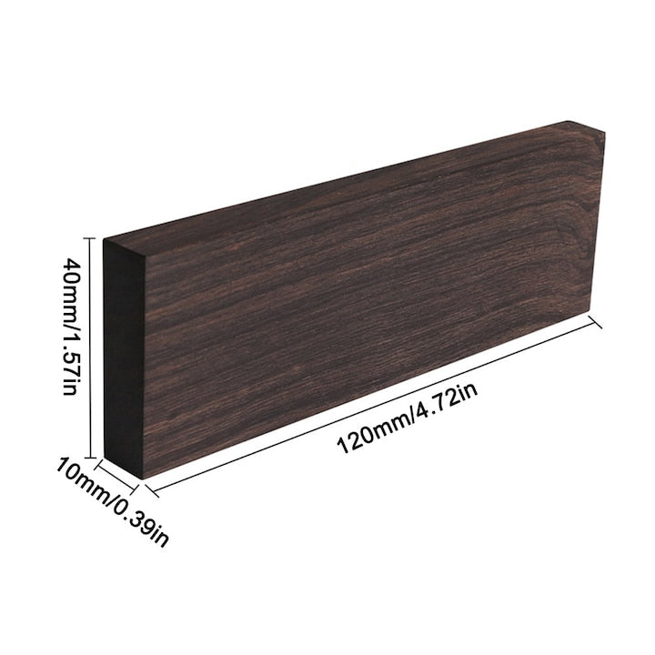Blocuri de lemn de abanos pentru sculptura DIY set 2 buc 120x40x10mm