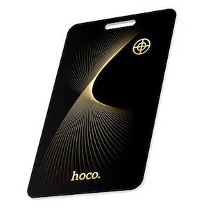 Hoco E92  Dispozitiv cartela anti-pierdere tip AirTag  Compatibil Apple Find My  Certificat MFi  Localizare precisa  Negru