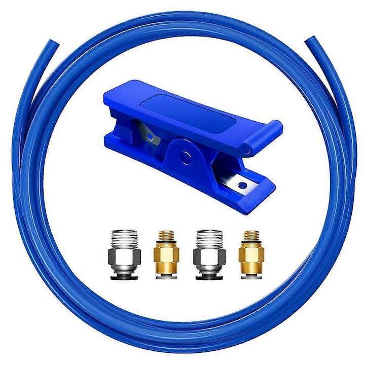 Set tub Bowden PTFE 1.75mm  conectori PC4-M6 PC4-M10  cutter  1m