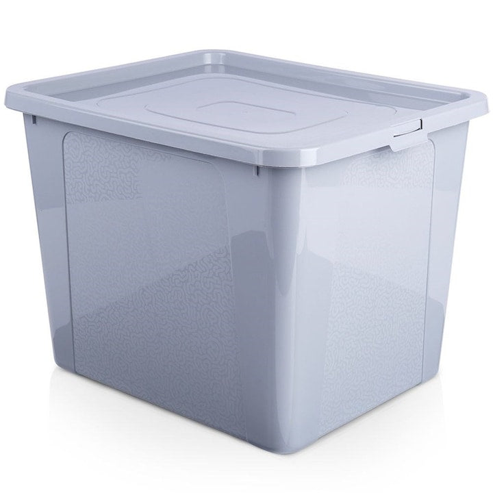Cutie Depozitare  Vilde  Cu Capac  40x33x30 cm  30 l  Plastic  Gri