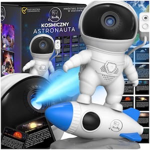 Proiector Stele Lampa de Noapte Difuzor Bluetooth Astronaut Aplicatie 4K HD