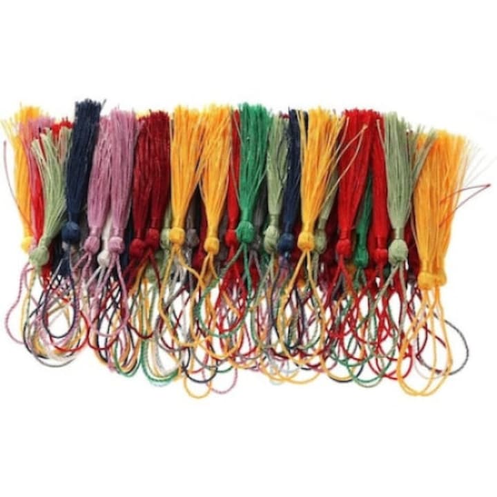 Set ciucuri decorativi  12cm  100 bucati  Multicolor