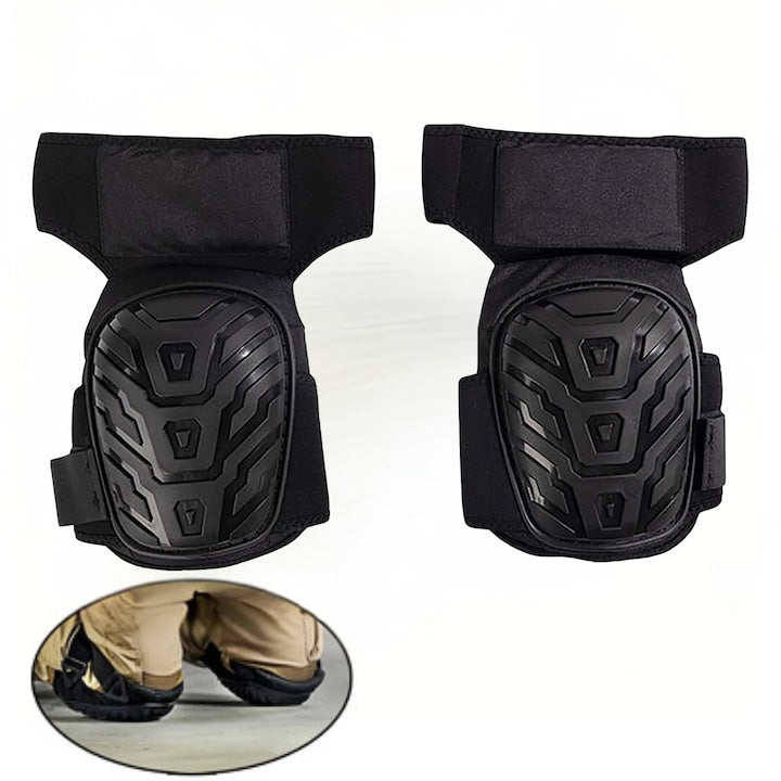 Genunchiere profesionale Simply Joy  cu captuseala din spuma EVA rezistenta si perna de gel confortabila  curele duble ajustabile  velcro  usor de fixat  Capac Antiderapant pentru constructii  gradinarit  Protectie Munca  utilizare la interior/ exterior