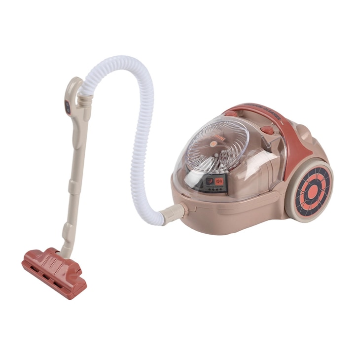 Realistic Toy Vacuum Cleaner for Kids - Miniature Home Appliances with Authentic Sounds and Real Suction - Educational Toy for Boys and Girls 3-8 Years Old - Non-Toxic ABS Material