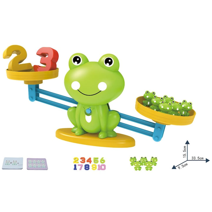 Joc educativ  set 64 piese  jocuri matematice  3 ani  plastic  multicolor