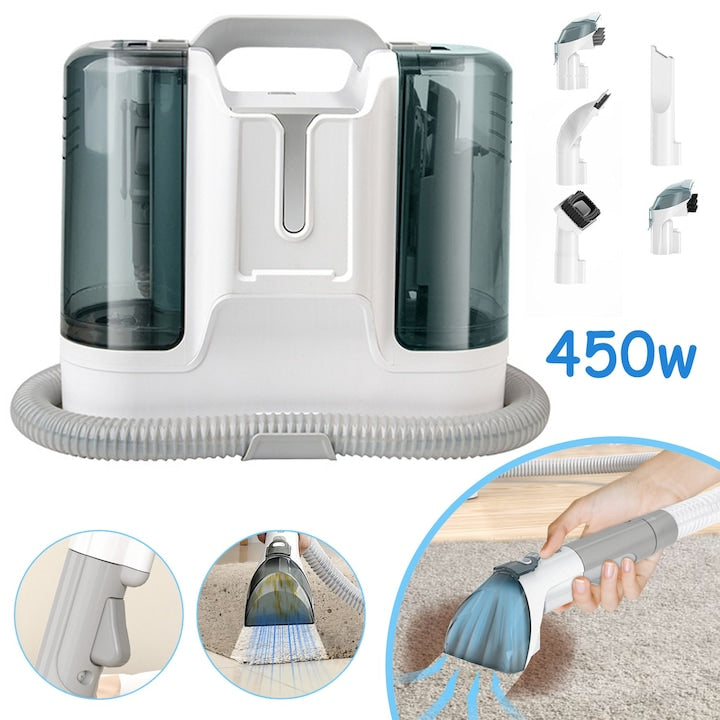 Carpet Upholstery Cleaner Portable Sofa Spot Vacuum Cleaner 450W Wet Washing Machine Small Dirty Pet Cleaning Tool For Sofas Car Seats