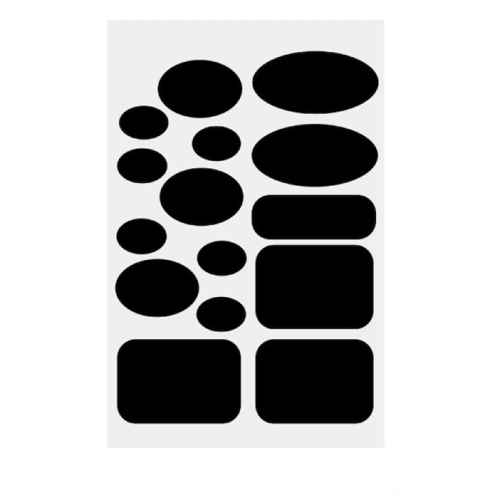 Set 15 petice pentru repararea imbracamintei  poliester  negru