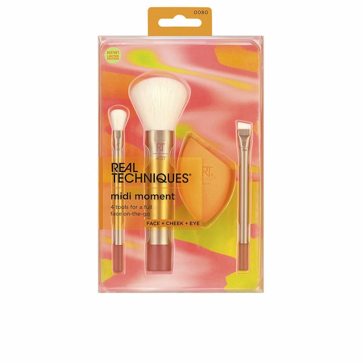 Set 4 pensule pentru machiaj  REAL TECHNIQUES  Multicolor