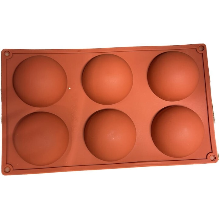 Forma din silicon pentru prajituri  6 semisfere  29 x 17 cm  TopBazar