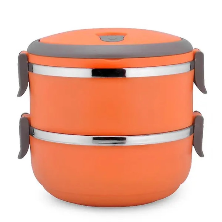 Hot Food Thermos Double Layer Stainless Steel Vacuum Insulated Carry Bag