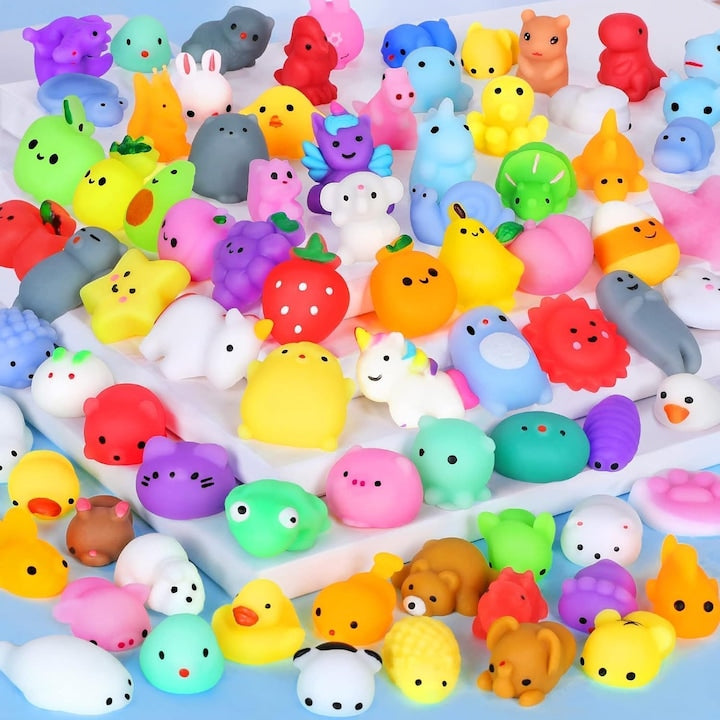 Set 30 Jucarii interactive copii  Mini Animale si Fructe pentru Petreceri  Multicolor