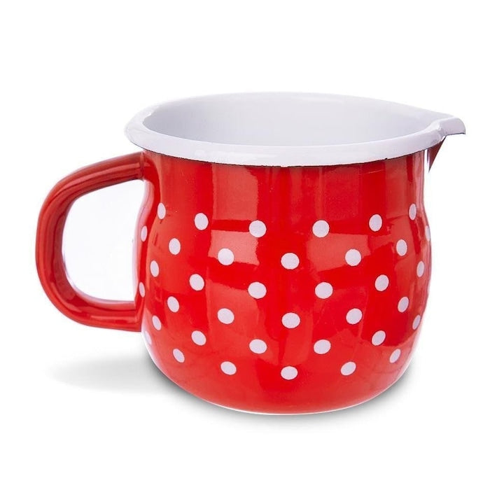 Retro Dots Mug Orion Enamel Red 800 ml