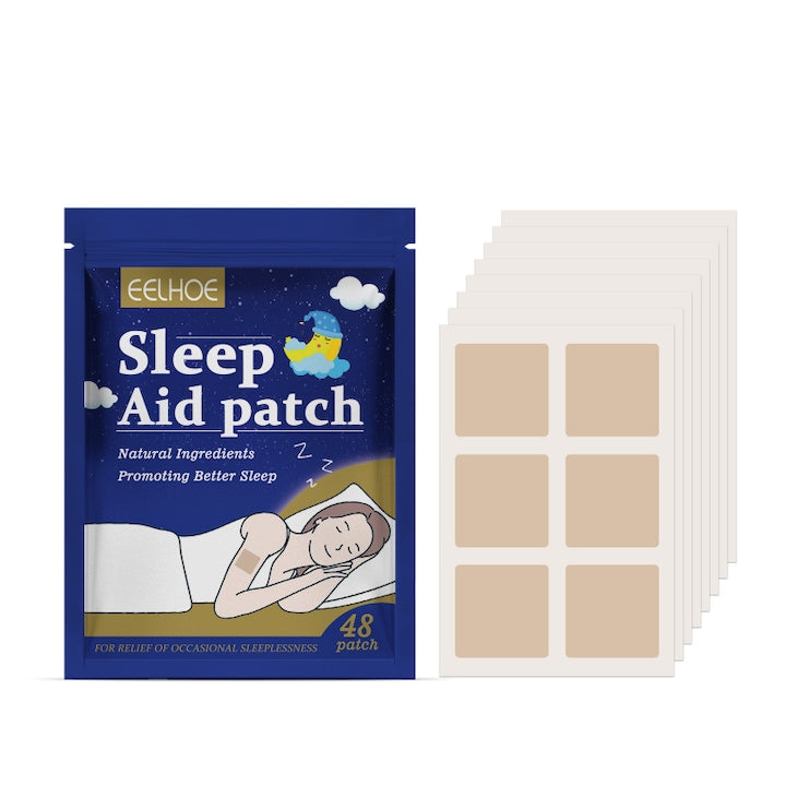 Plasturi Deep Sleep  pachet de 48 bucati. Formula pe baza de extracte din plante si ingrediente botanice naturale pentru a favoriza relaxarea  a calma anxietatea si a ameliora insomnia