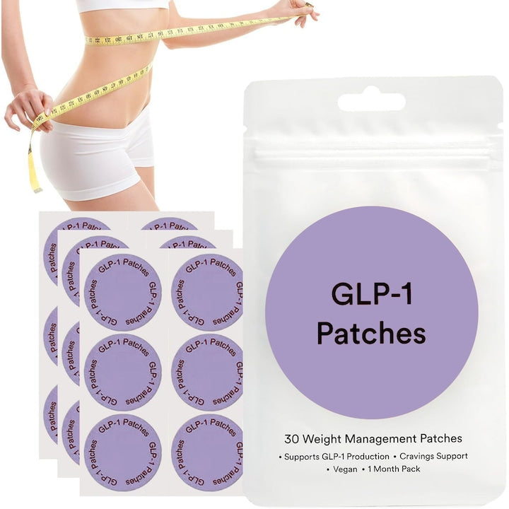 Plasturi modelatori pentru corp GLP-1  pentru fermitate si elasticitate  absorbtie rapida  aplicare invizibila  Mov  30 buc