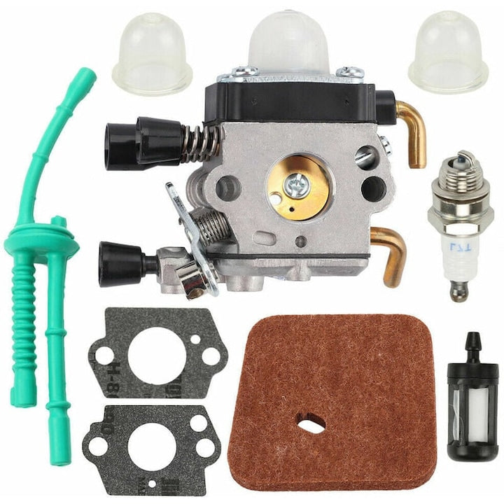 Carburetor kit for brushcutter for models FS38 FS45 FS46 FS55 KM55 FS85, reliable performance, brass material