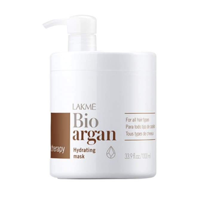 Lakmé K.Therapy Bio Argan Hydrating Mask masca hranitoare pentru hidratarea parului 1000 ml