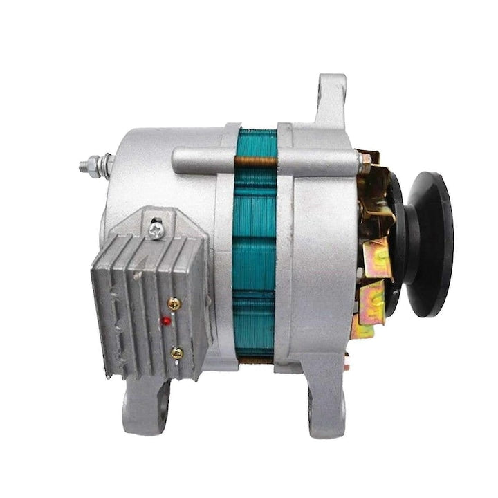 Generator eolian 1000W 1200W 12V magnet permanent  dual curent  argintiu  cu baza montare
