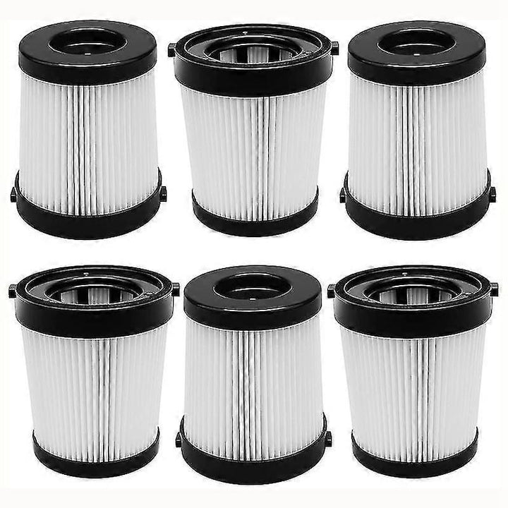 Set 6 bucati  Filtru HEPA FSV001 compatibil cu Fabuletta FSV001/FSV101  lavabil si reutilizabil  capteaza 99 97% din particule ≥0 3 µm  material plastic  negru/alb