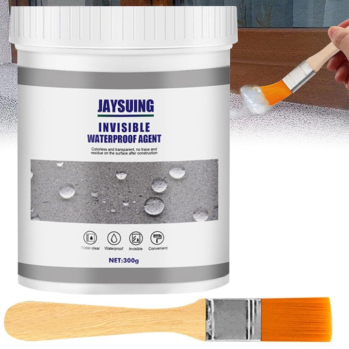 Adeziv Impermeabil Transparent pentru Etansare  300g  Etansant Izolator Rezistent la Apa  Agent Hidroizolator pentru Multiple Suprafete  pentru acoperisul baii de acasa  Anti-Scurgeri Invizibil  cu Pensula
