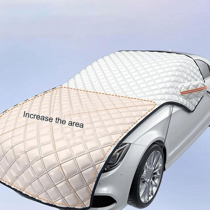 Husa universala auto  protectie parbriz si capota  7 straturi  argintiu  extra mare