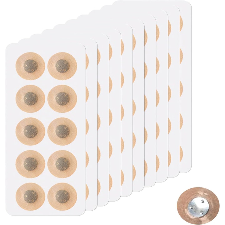 Plasturi cu magnet pentru dilatator nazal  60 rezerve de benzi magnetice  Rezistenti la umezeala si confortabili  dispozitiv medical