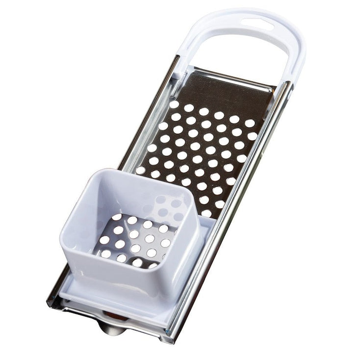 Razatoare Pentru Galuste  Orion  33x11x7 cm  Fabricata Din Otel Inoxidabil Si Plastic  Dotata Cu Maner Si Limitator  Potrivita Pentru Spalare In Masina De Spalat Vase  Orificiu In Maner Pentru Suspendare  Argintie