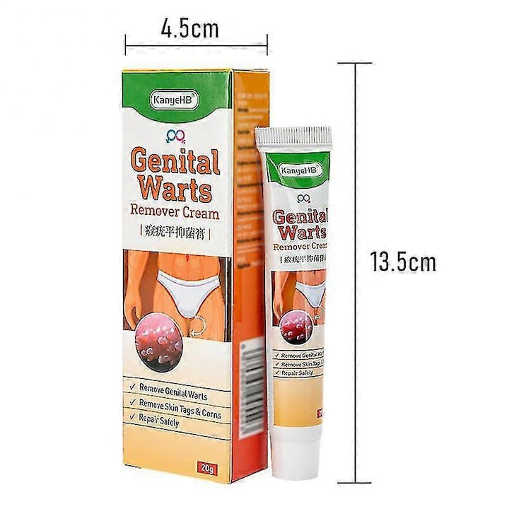 Crema pentru indepartarea negilor  20g  tratament pentru condiloame  papiloame  negi genitali  toate tipurile de piele